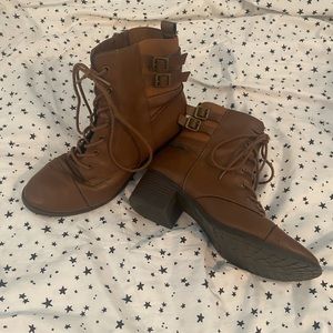 Size 10, brown booties from Brash